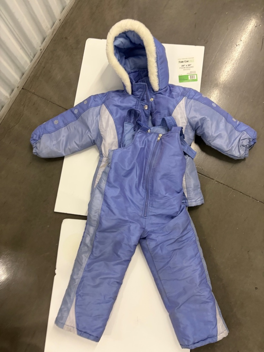 OshKosh B'gosh Lavender and Light Gray Two-Piece Snow Suit